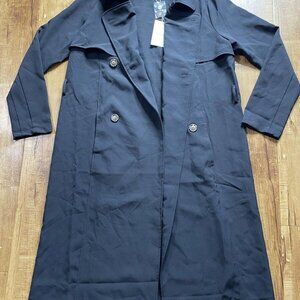 Womens bohme‎ cardigan jacket black size large retail $88